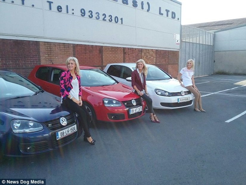 It doesn't happen the same! Triplet models from Dublin do everything together
