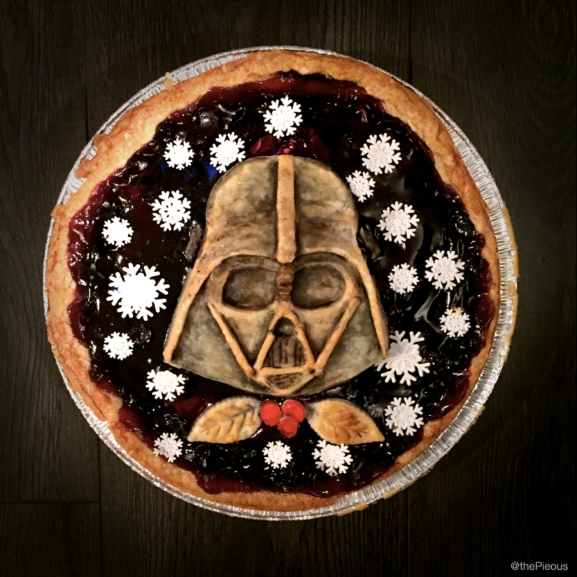 It's even a pity to cut: pop culture in pies