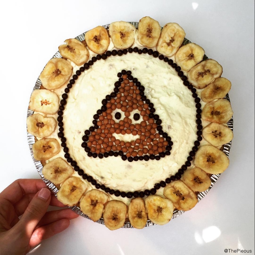 It's even a pity to cut: pop culture in pies