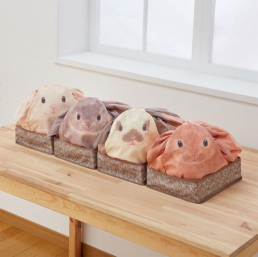 Japanese bags will turn things lying randomly at home into cute rabbits