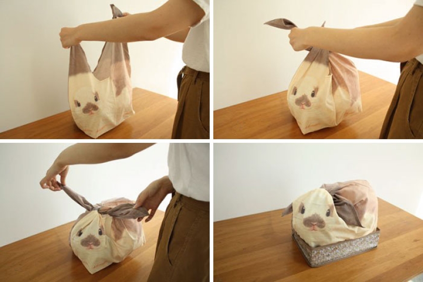 Japanese bags will turn things lying randomly at home into cute rabbits