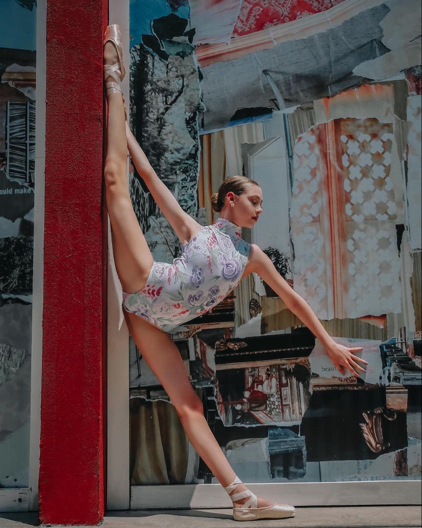 Jóvenes bailarinas en las calles de Dallas