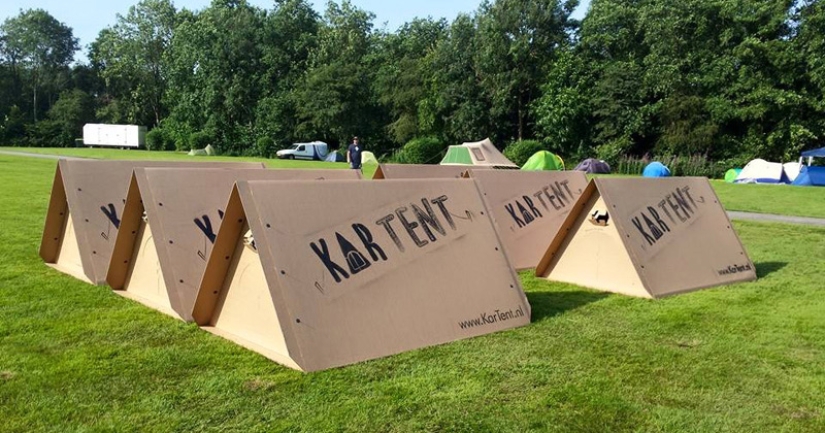 KarTent - cardboard tents for music festivals