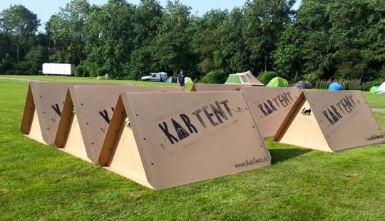KarTent - cardboard tents for music festivals
