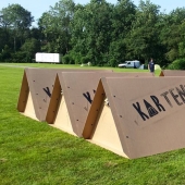 KarTent - carpas de cartón para festivales de música