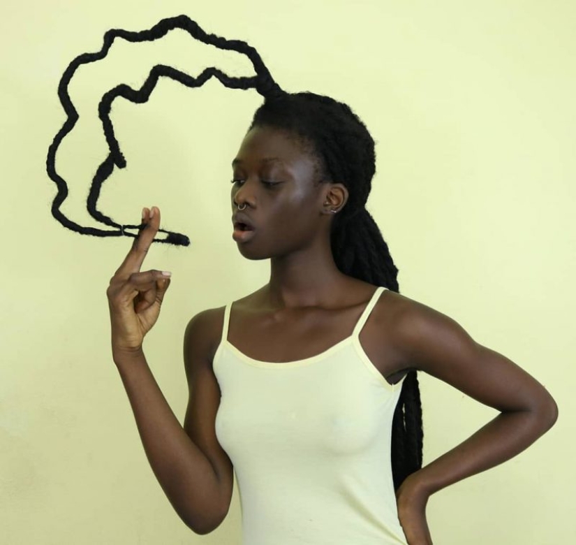 Kosa-Krasa: África artista crea increíbles esculturas de mi propio cabello