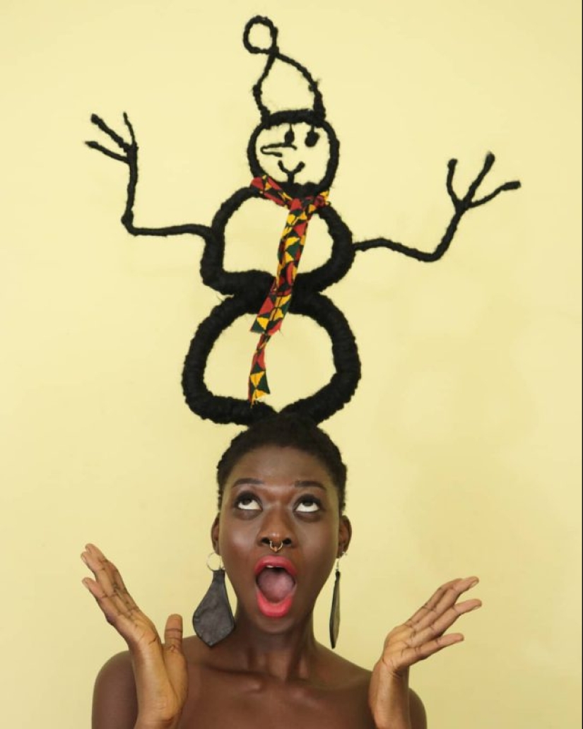 Kosa-Krasa: África artista crea increíbles esculturas de mi propio cabello
