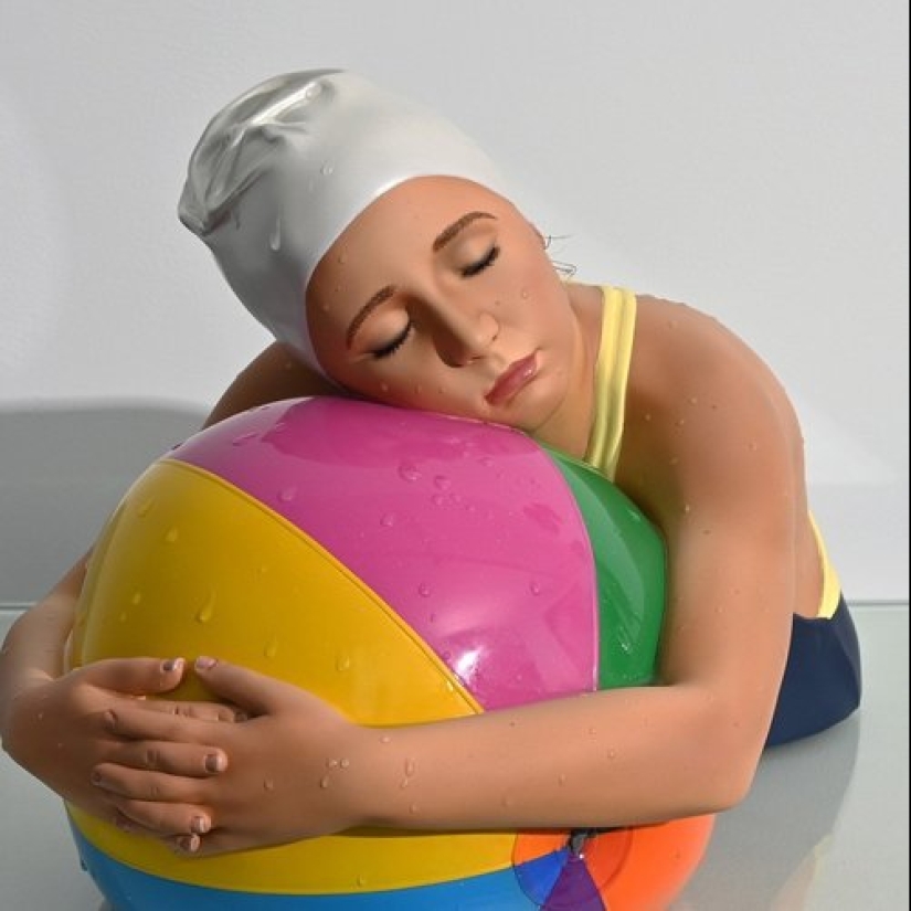 La escultora Carol Feuerman y su hiperrealismo "húmedo"