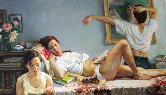 La figura femenina y su movimiento dinámico en el ballet en las pinturas de Zhang La figura femenina y su movimiento dinámico en el ballet en las pinturas de Zhang