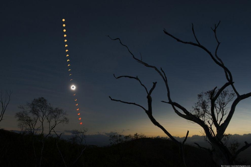 La foto más impactante de un eclipse solar