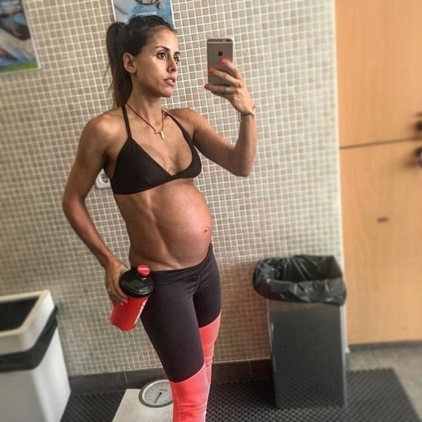 La historia de una aficionada al fitness que sigue entrenando incluso durante el embarazo