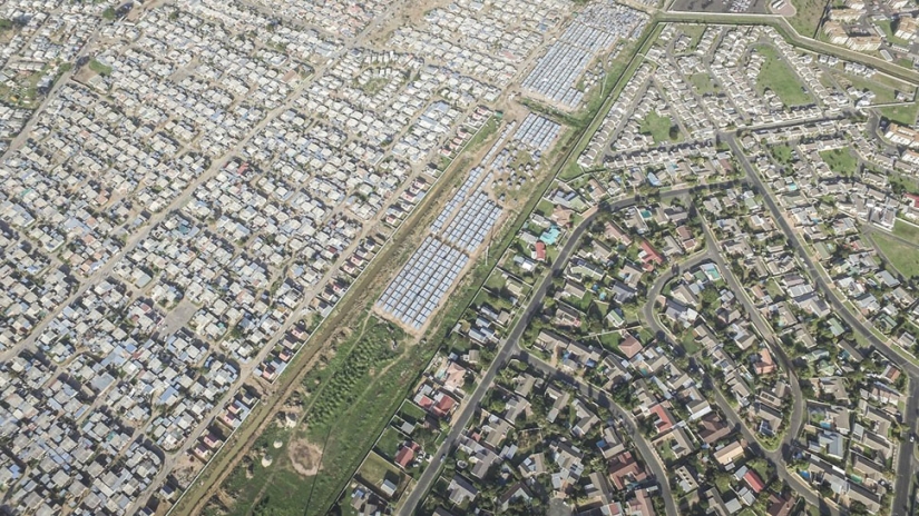 La impactante desigualdad en Sudáfrica a través de la lente de un dron