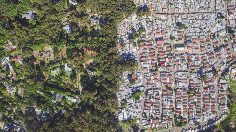 La impactante desigualdad en Sudáfrica a través de la lente de un dron
