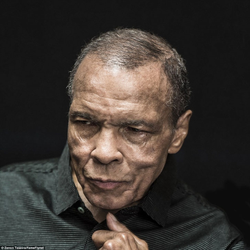 La última sesión de fotos de Muhammad Ali después de 32 años de enfermedad de Parkinson
