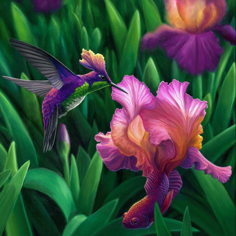 La magia del mundo animal en las pinturas del artista surrealista John Ching