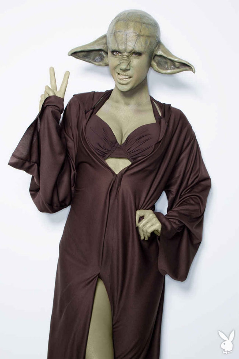 La modelo de Playboy se probó imágenes de sus personajes favoritos de "Star Wars"