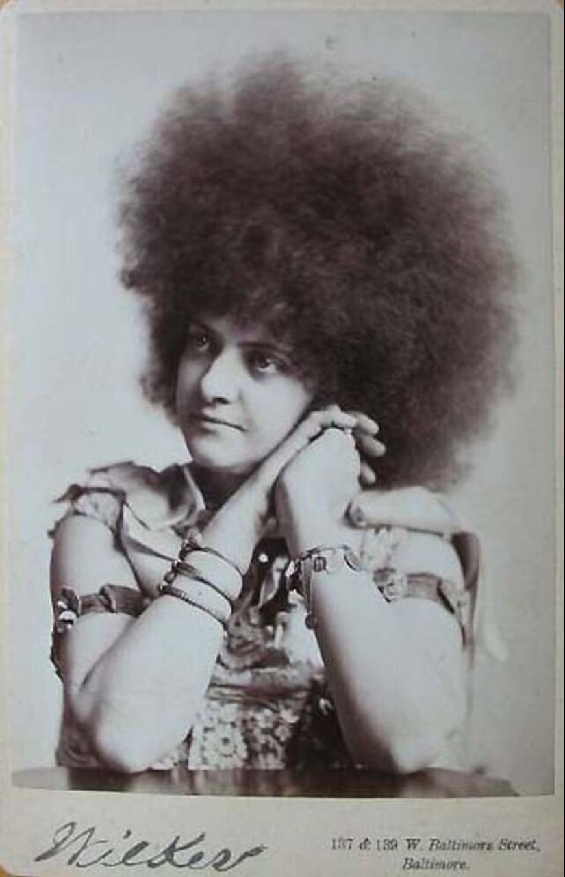 La más hermosa del mundo de las mujeres, falso Circasianos, que se realiza en los circos del siglo 19