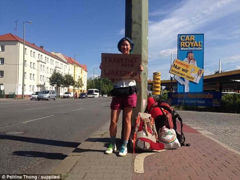 La niña hizo autostop de Suecia a Malasia con solo $200 en el bolsillo