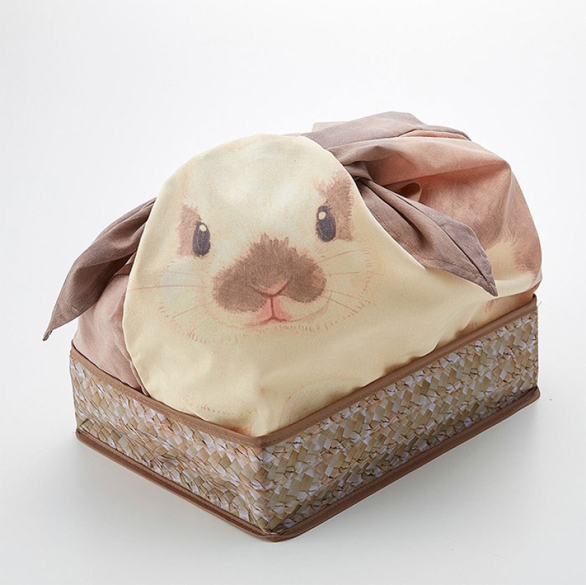 Las bolsas japonesas convertirán las cosas que yacen al azar en casa en lindos conejos