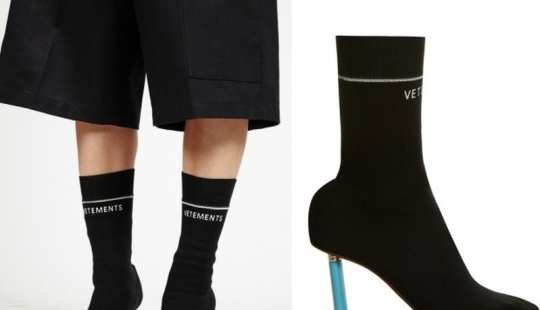 Las botas calcetín son un desafío anti-moda desde Francia Las botas calcetín son un desafío anti-moda desde Francia