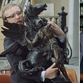 Las cuatro patas de la estrella de "Mosfilm": caballo de bronce, que fue filmada en no menos Mironov