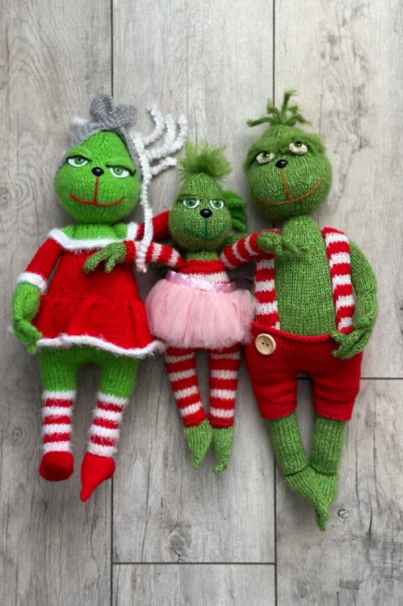 Las fiestas llegan con magia: muñecos tejidos con temas navideños