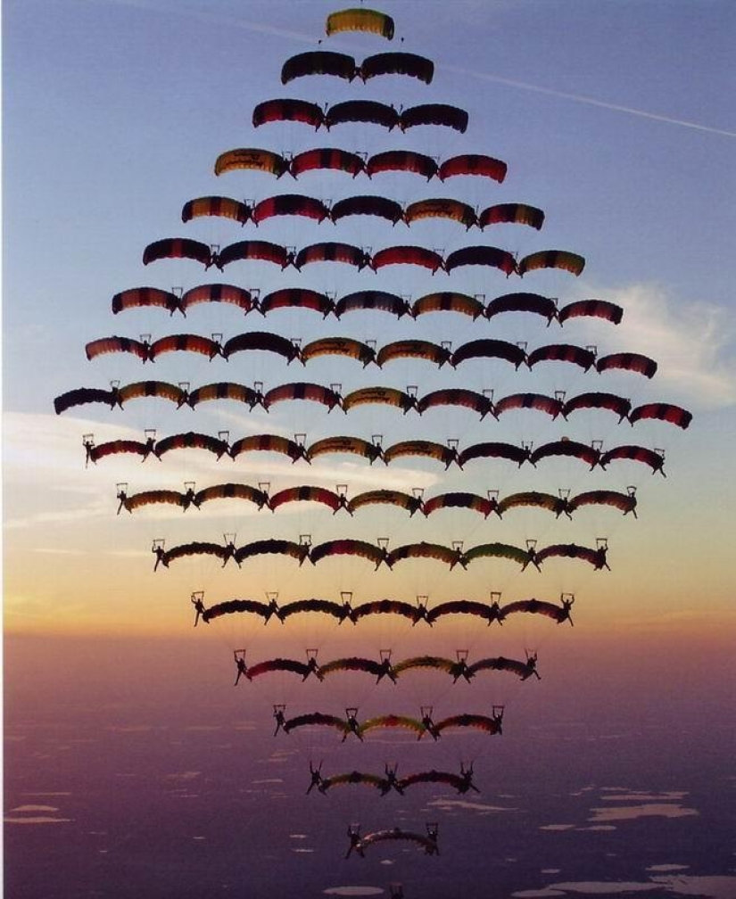 Las figuras más impresionantes del paracaidismo