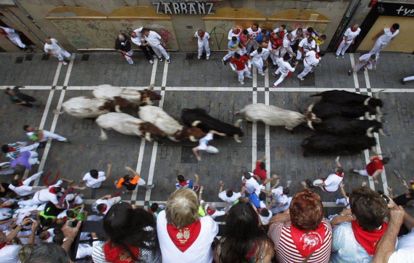 Las imágenes más emotivas de las fiestas españolas San Fermín 2013
