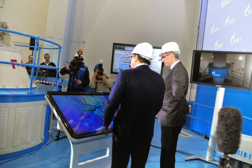 Launch of a hydraulic unit at the Lesogorskaya HPP