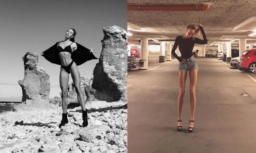 Legs 108 centimeters long: fitness beauty Iya Ostergren fell in love with her figure the whole world