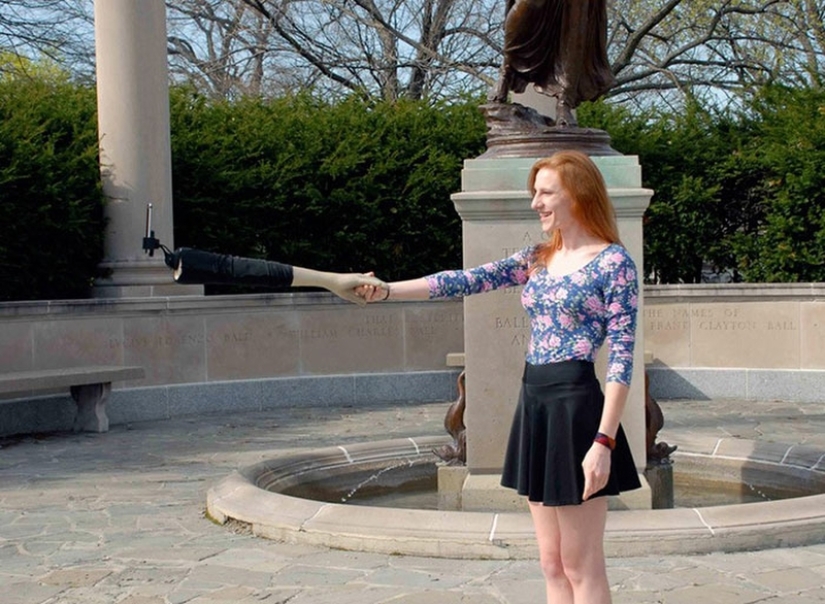 Lend a Helping Hand: Selfie Stick by Artists Crowe and Schnee