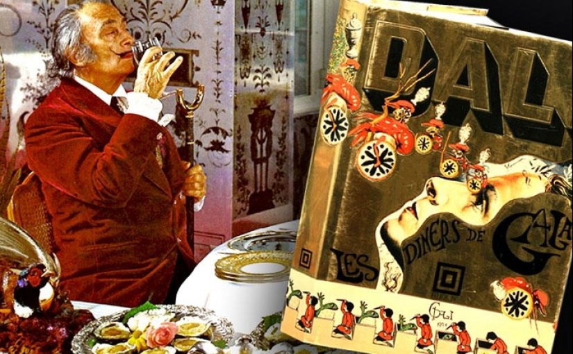 Libro de cocina de Salvador Dalí con ilustraciones no infantiles