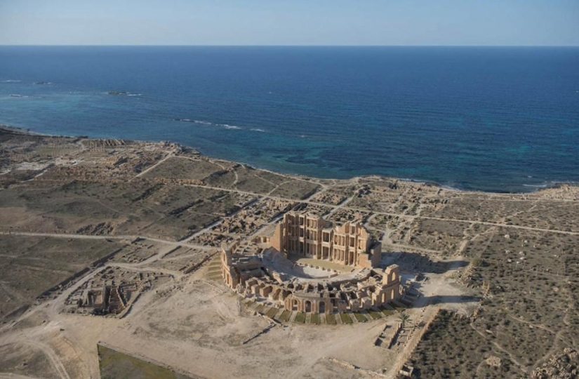 Libyan coast from the air