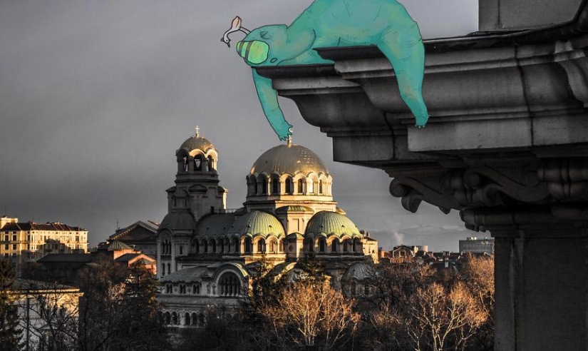Lindos y perezosos: los monstruos del ilustrador búlgaro que se han apoderado de toda la ciudad