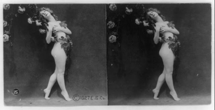 Long before VR porn, there was this: stereo pictures of sexy girls of the 20s