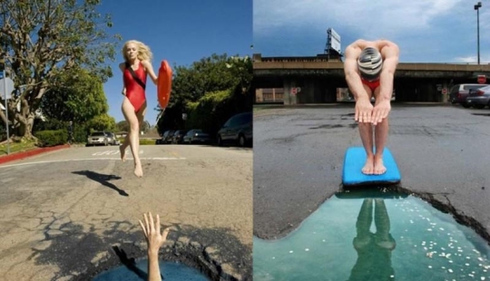 Los baches de la carretera como objeto de arte