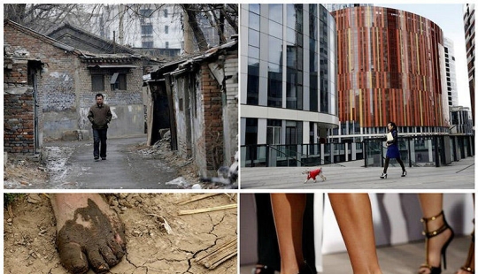 Los contrastes sociales de China: pobres y ricos