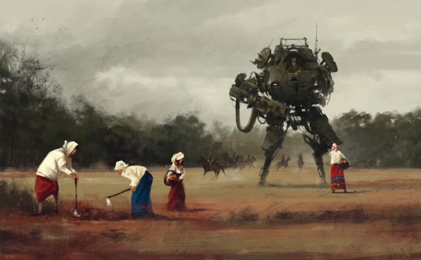 Los Robots, los caballeros y los monstruos: el místico mundo de Jakub Rozalski
