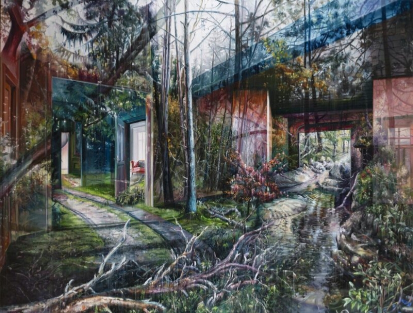 Los sueños, la realidad, la desolación y estudios urbanos en las fantásticas pinturas del artista Jacob Brostrup