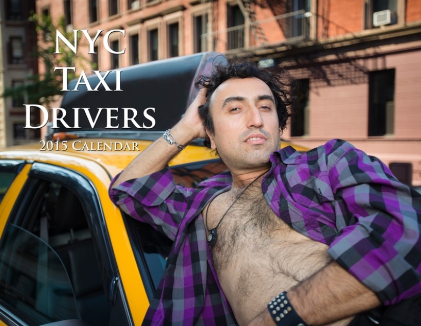 Los taxistas de Nueva York posan para el calendario anti-glamour