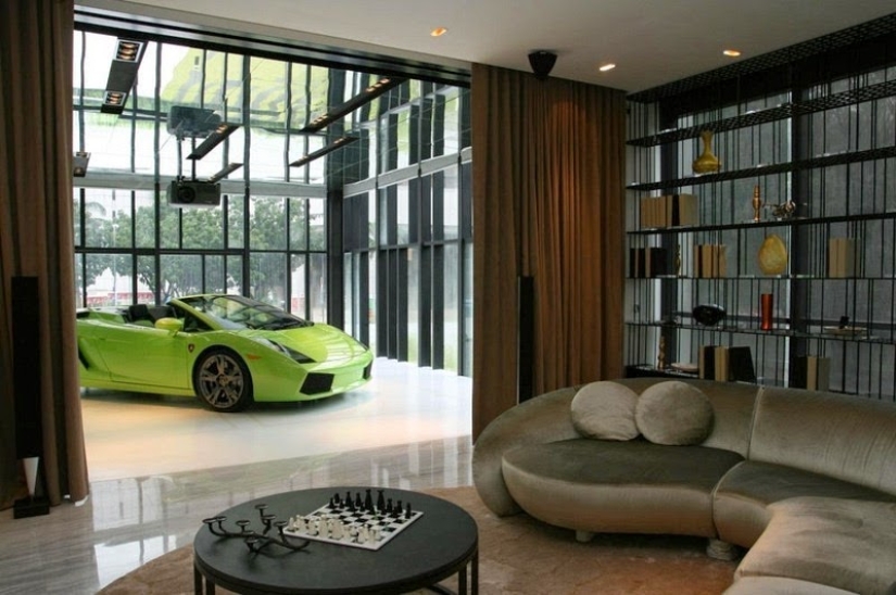Luxury apartments in Singapore with private garage