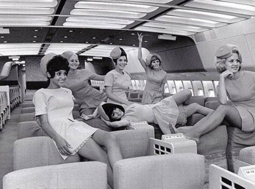 Luxury flight in the seventies on a Boeing 747