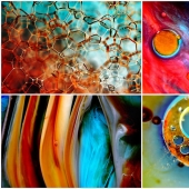 Macrophoto of liquids