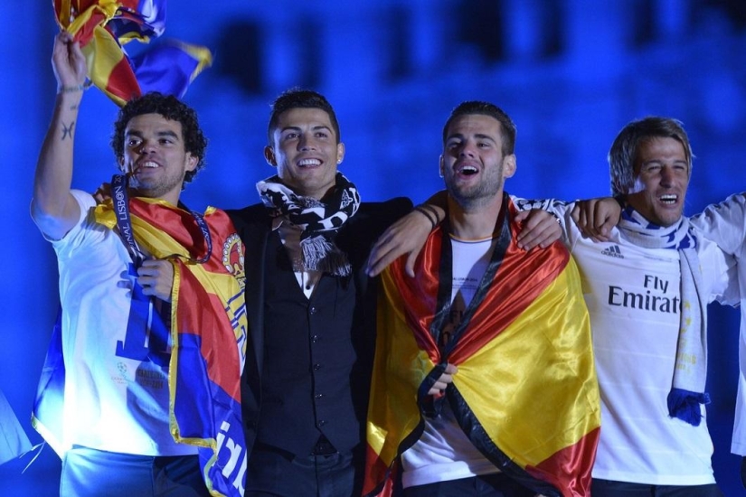 Madrid celebra la victoria del Real Madrid