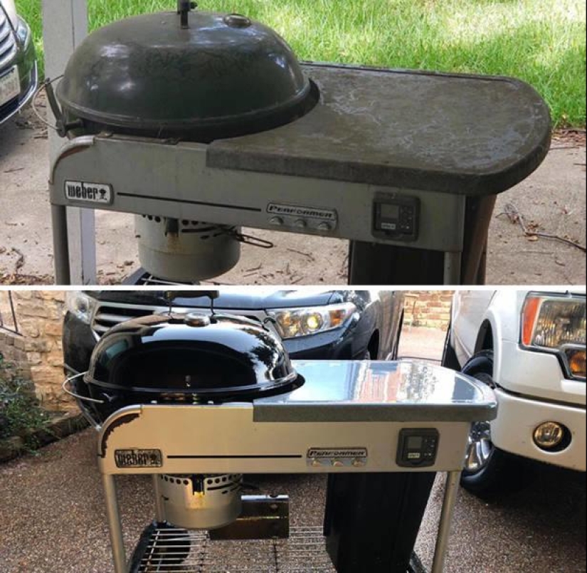 Magic of purity: 30 things before and after the pressure washer