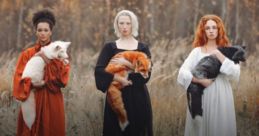 Magical photo shoot with animals Anastasiya Dobrovolskaya