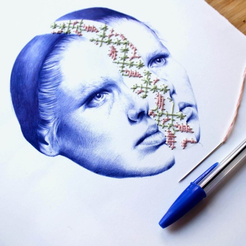 Make everyday life with a pen: surreal works by Nuria Riaza