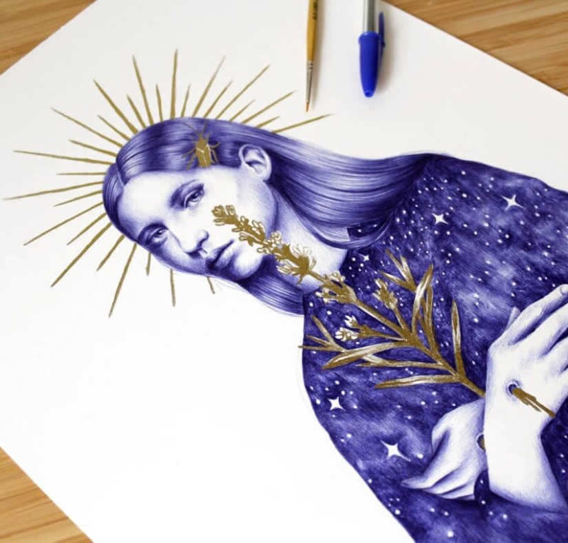 Make everyday life with a pen: surreal works by Nuria Riaza