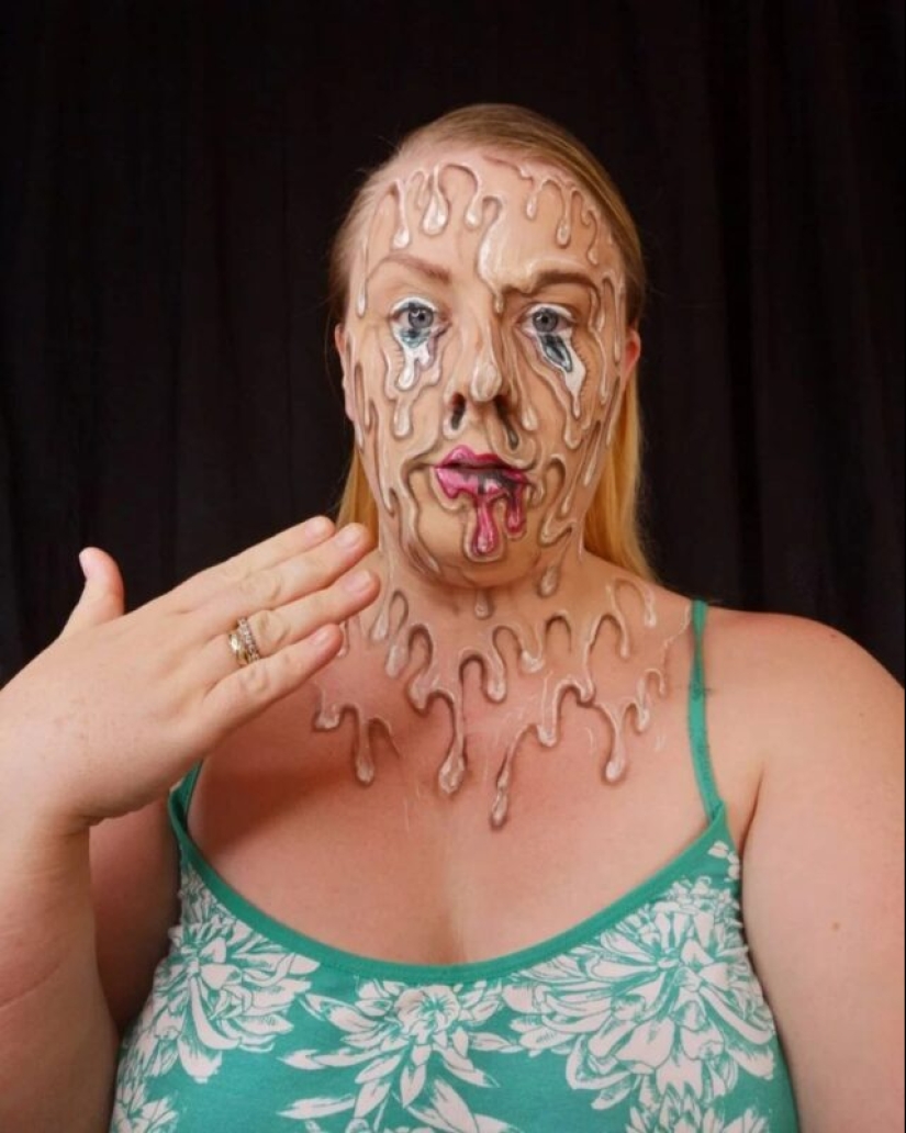 Make-up artist Hannah Grace and her incredible make-up illusions