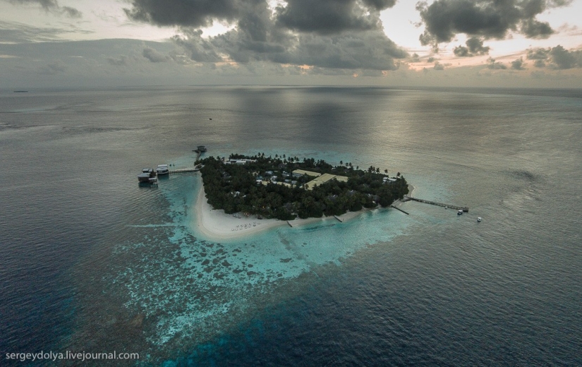 Maldivas a vista de pájaro